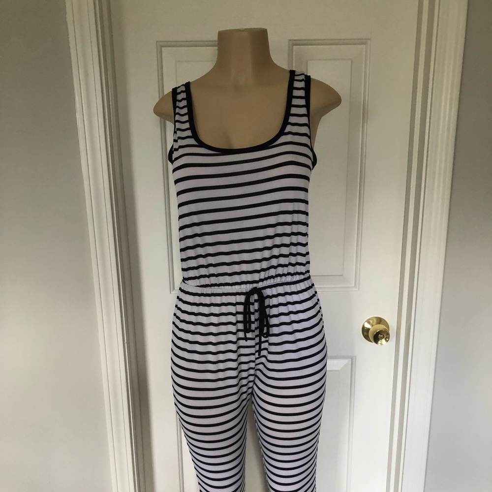 Pretty Young Thing striped jumpsuit
